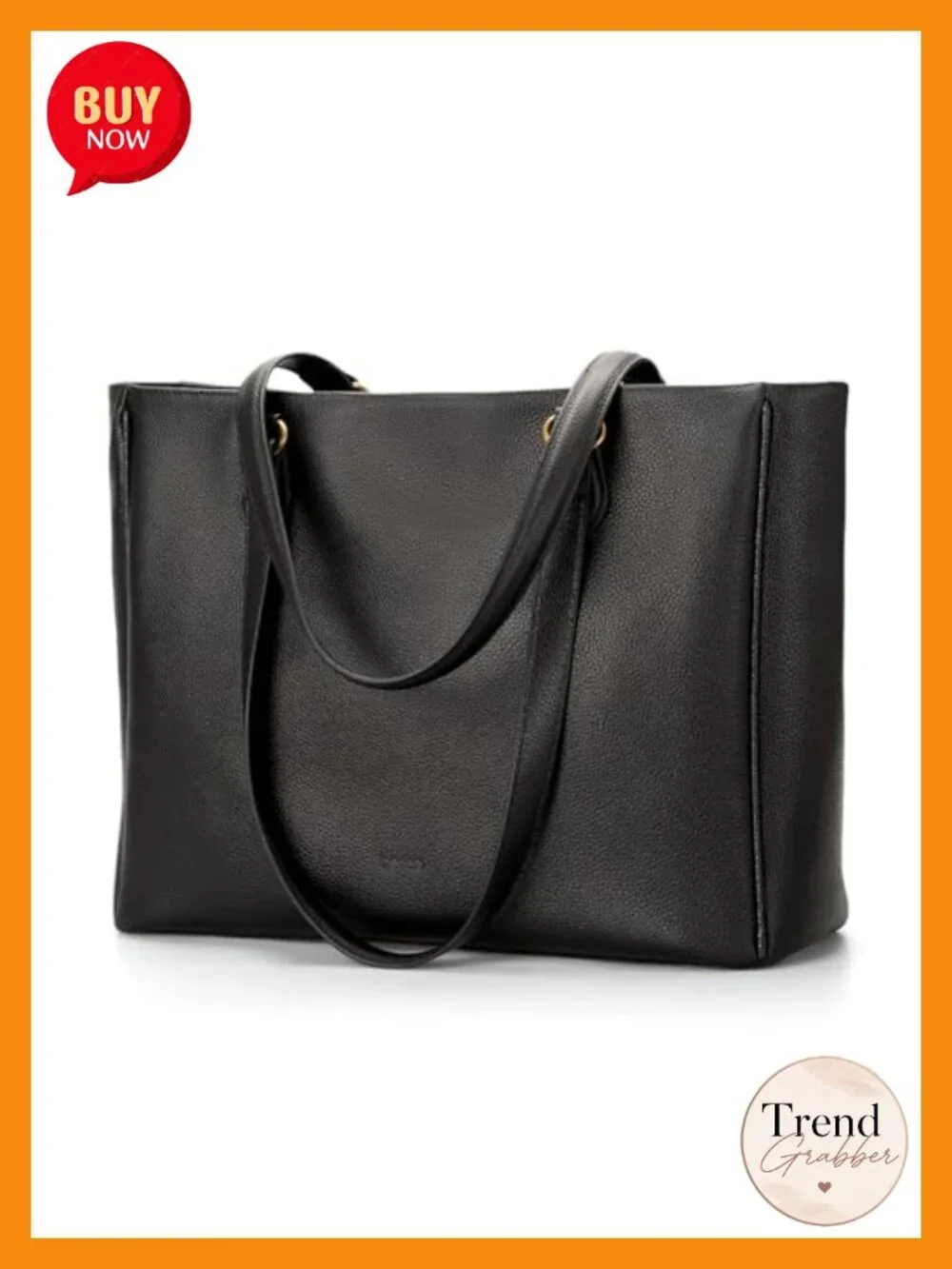 Genuine Leather Tote Bag with 15.6